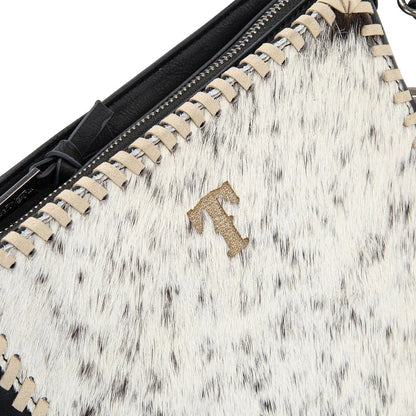 Cowhide Fringe Crossbody | Black