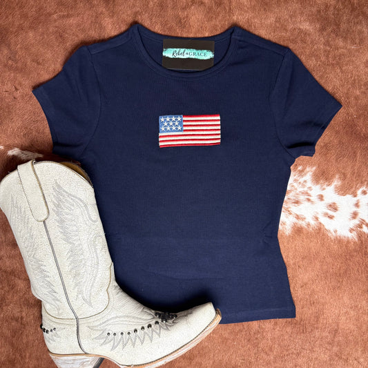 Flag Baby Tee