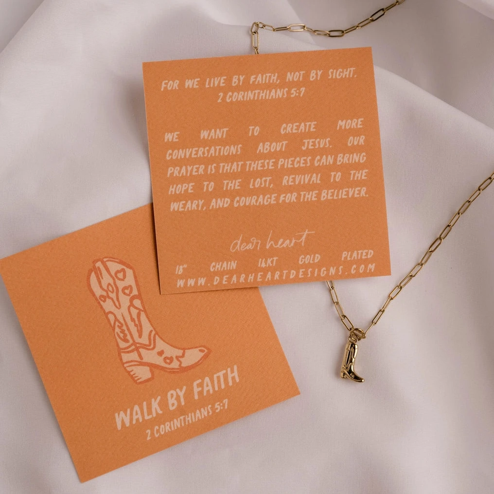 Walk By Faith Charm Necklace