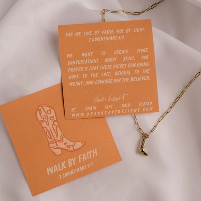 Walk By Faith Charm Necklace