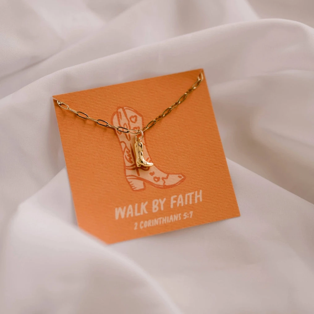 Walk By Faith Charm Necklace