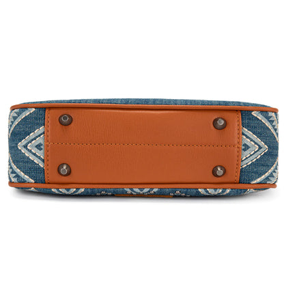 Wrangler Aztec Studded Denim Shoulder Bag | Jean