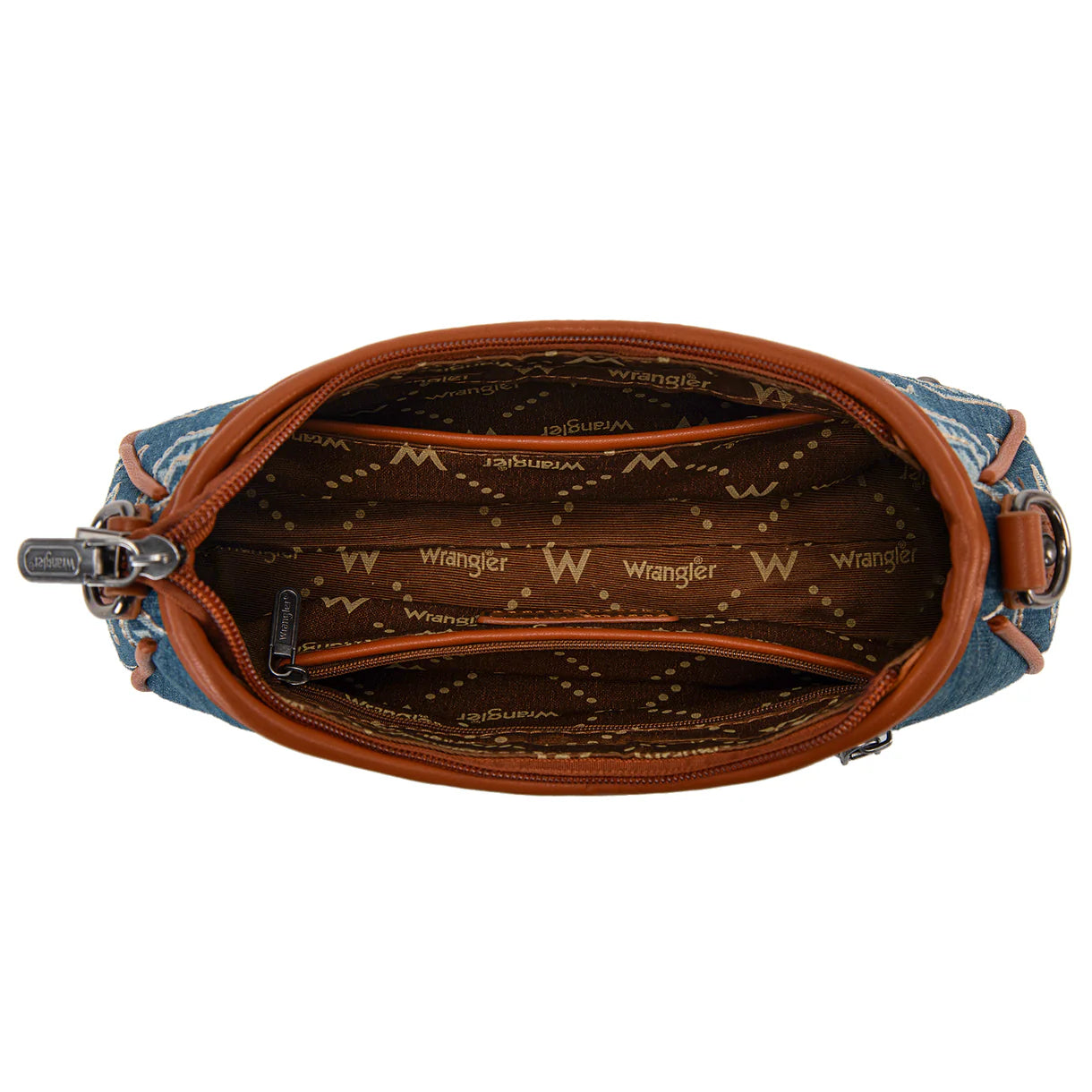 Wrangler Aztec Studded Denim Shoulder Bag | Jean