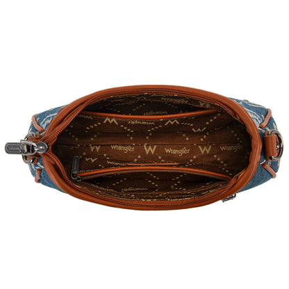 Wrangler Aztec Studded Denim Shoulder Bag | Jean