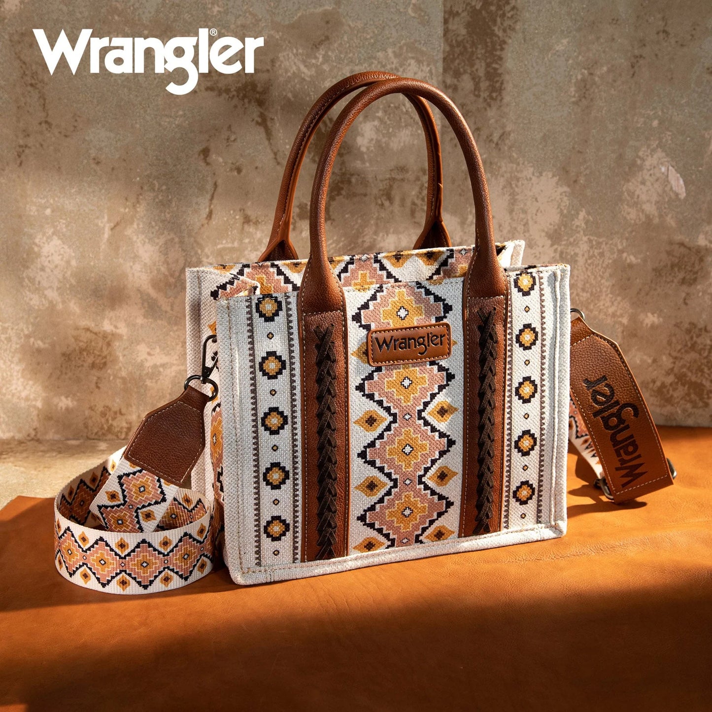 Wrangler Southwestern Crossbody Tote (Coffee)