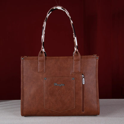 Wrangler Cow Concealed Carry Tote (Brown)
