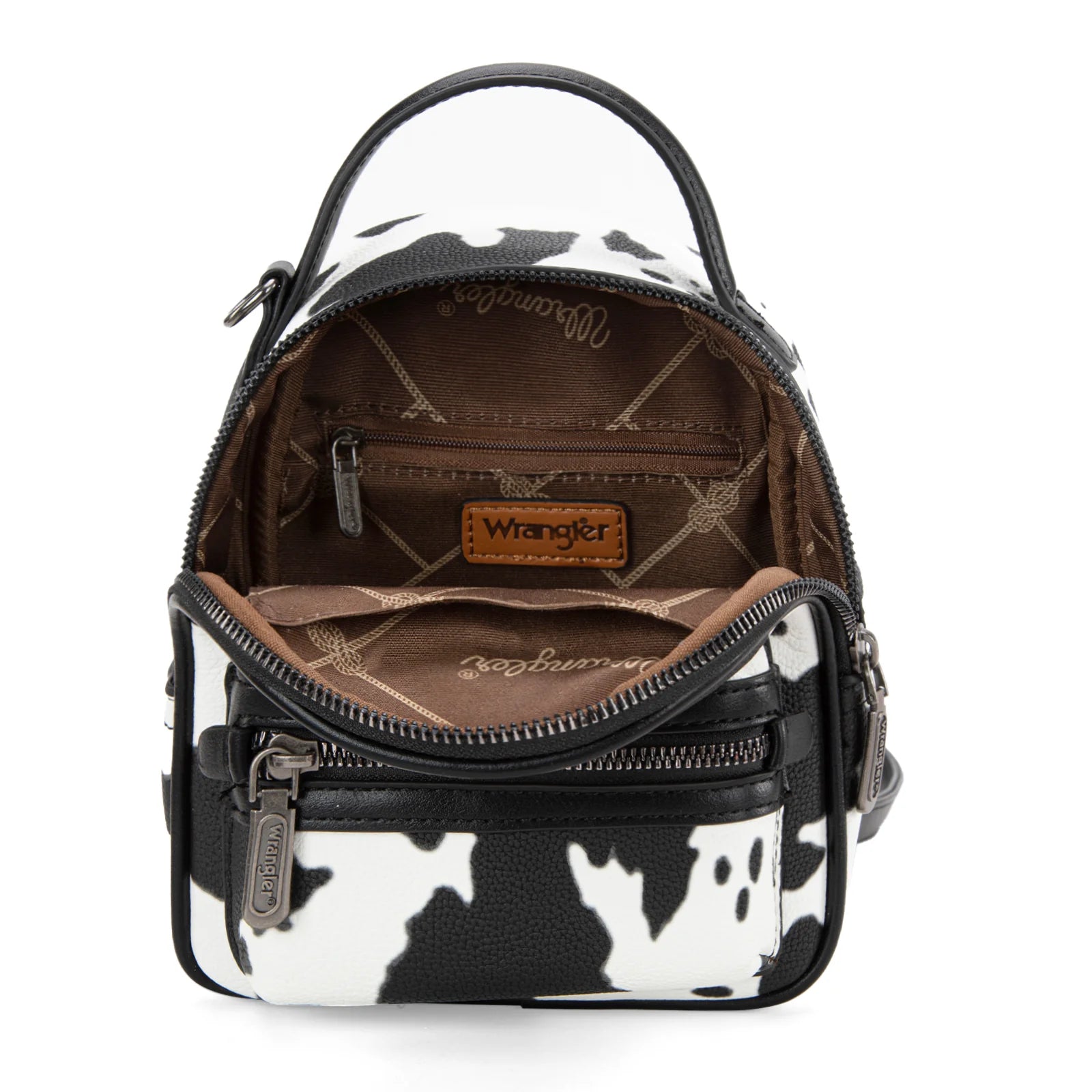 cow print backpack mini Wrangler Cowboy Print Mini Backpack Black Size One Size