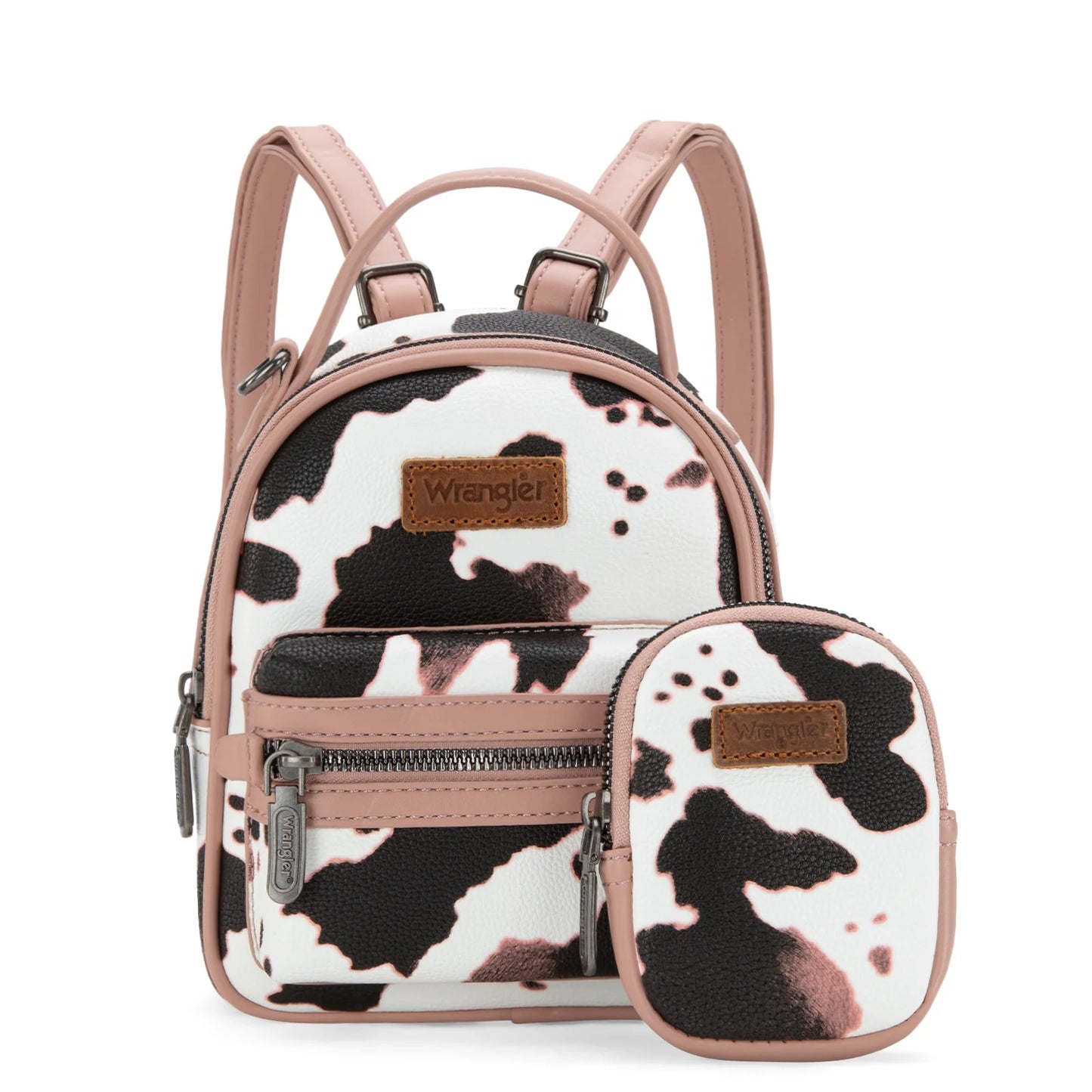 Wrangler Cow Print Mini Backpack | Pink