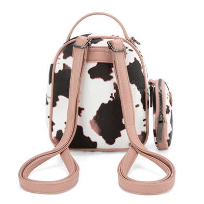 Wrangler Cow Print Mini Backpack | Pink