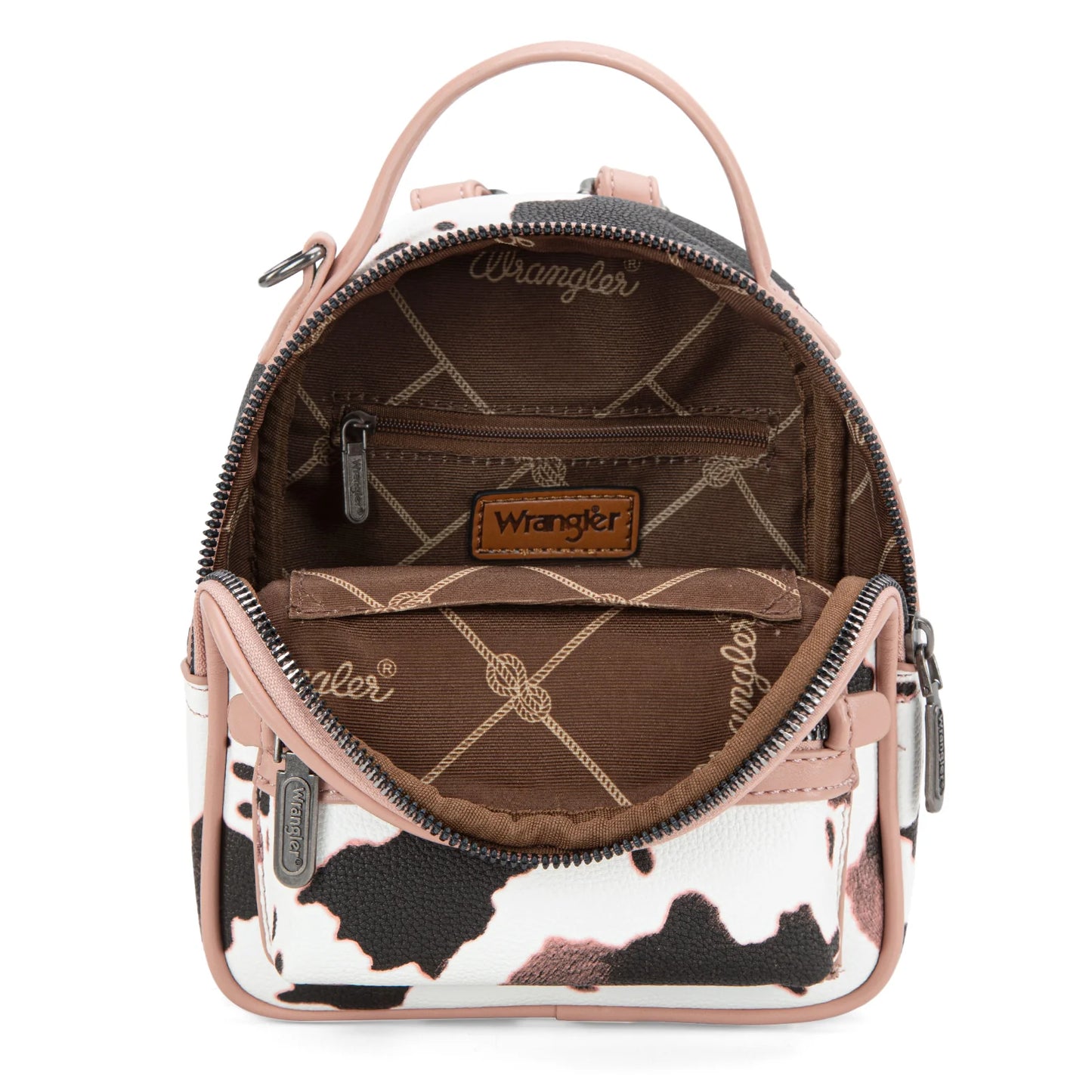 Wrangler Cow Print Mini Backpack | Pink