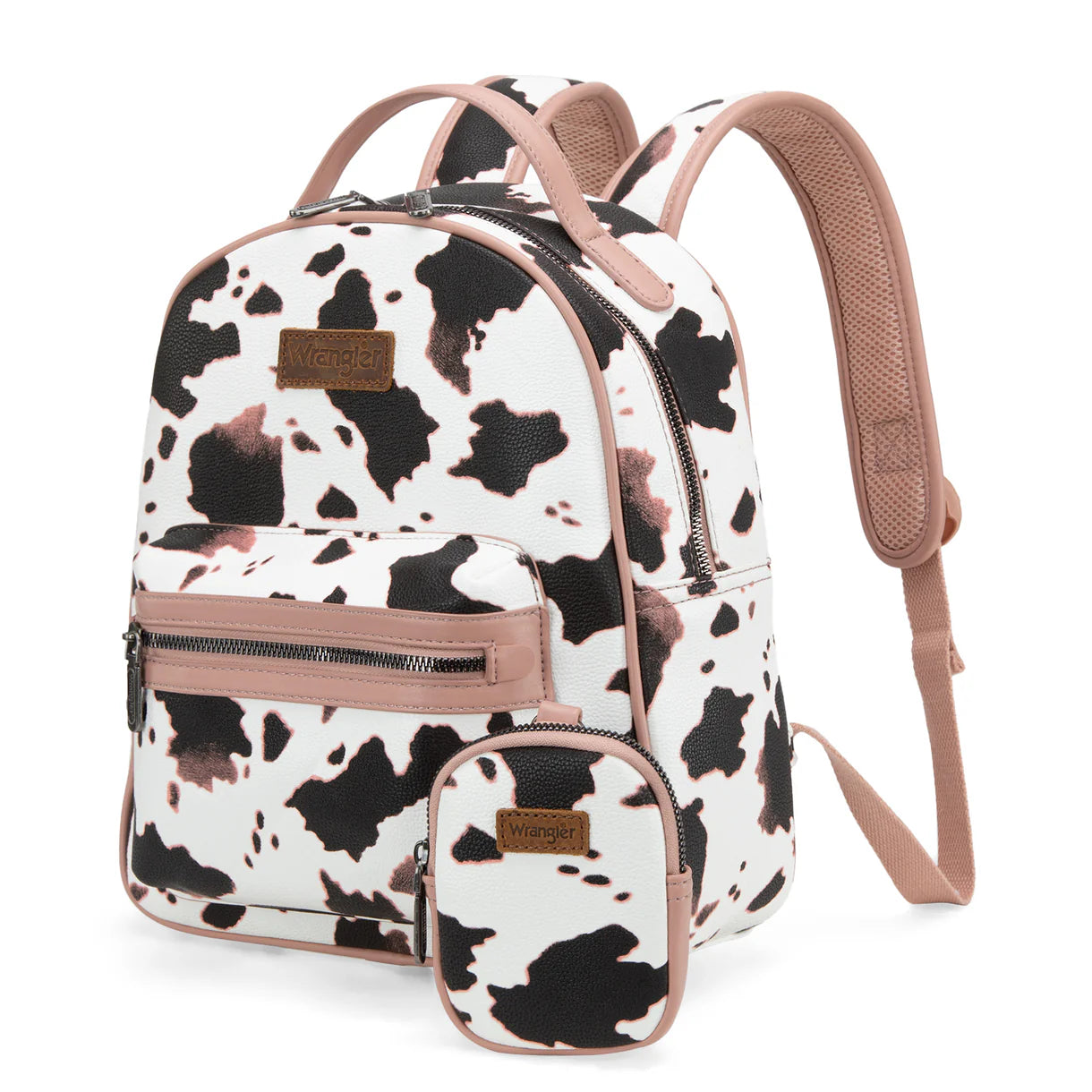 Wrangler Cow Print Backpack | Pink