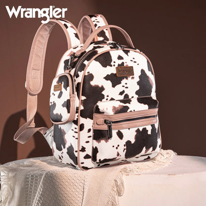 Wrangler Cow Print Backpack | Pink