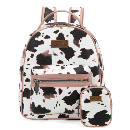 Wrangler Cow Print Backpack | Pink