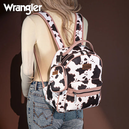 Wrangler Cow Print Backpack | Pink