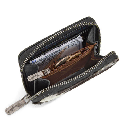 Wrangler Cowhide Mini Wallet | Black