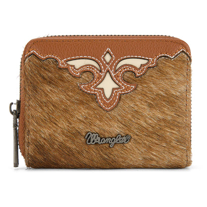 Wrangler Cowhide Mini Wallet | Brown