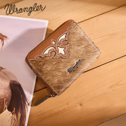 Wrangler Cowhide Mini Wallet | Brown