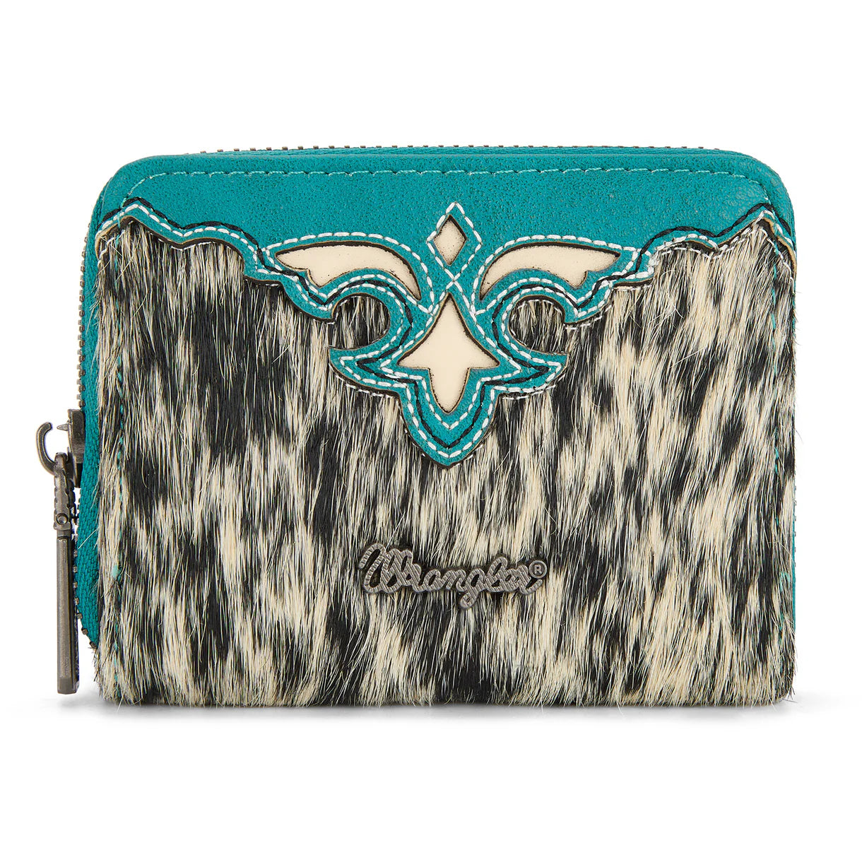 Wrangler Cowhide Mini Wallet | Turquoise