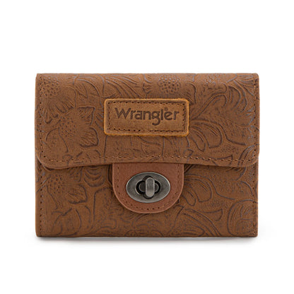 Wrangler Floral Mini Wallet | Brown