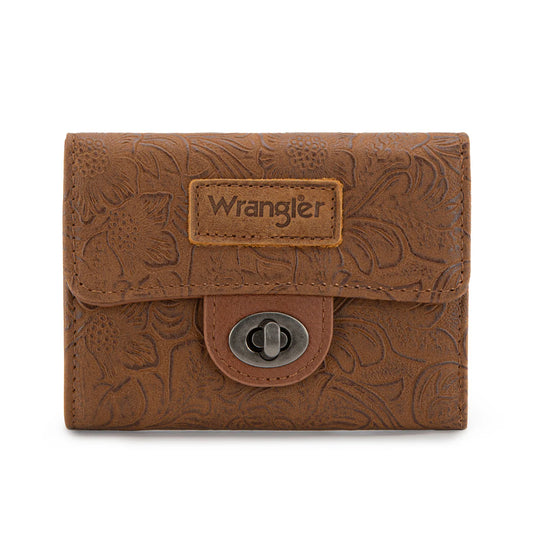 Wrangler Floral Mini Wallet | Brown