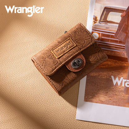 Wrangler Floral Mini Wallet | Brown