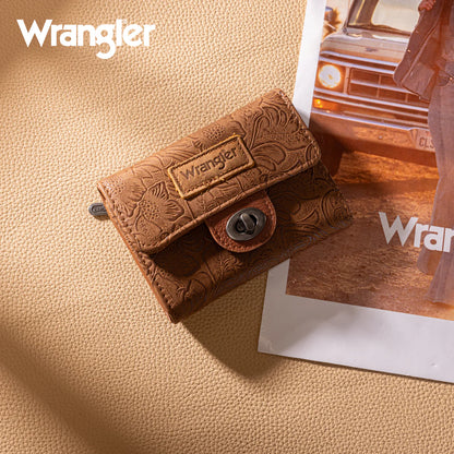 Wrangler Floral Mini Wallet | Brown