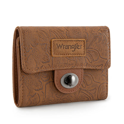 Wrangler Floral Mini Wallet | Brown