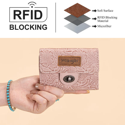 Wrangler Floral Mini Wallet | Pink