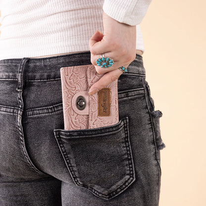 Wrangler Floral Mini Wallet | Pink