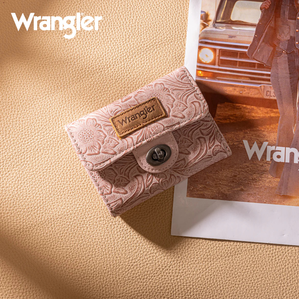 Wrangler Floral Mini Wallet | Pink