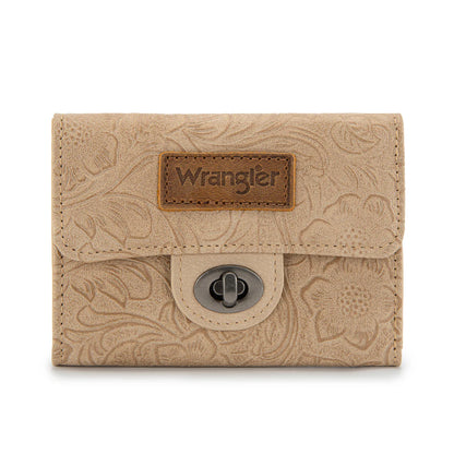 Wrangler Floral Mini Wallet | Tan