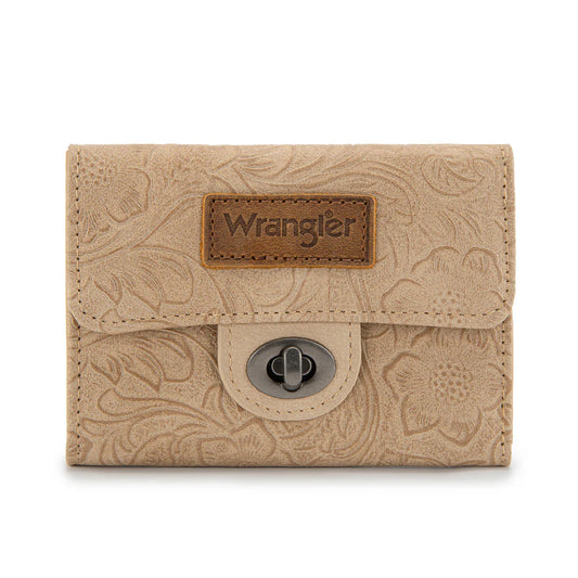Wrangler Floral Mini Wallet | Tan