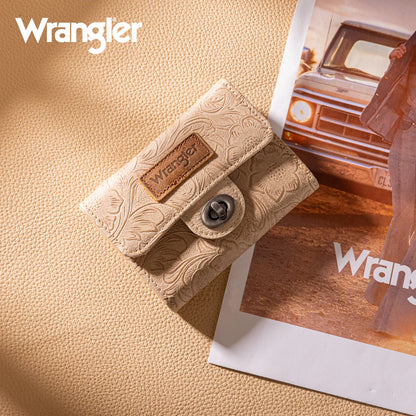 Wrangler Floral Mini Wallet | Tan