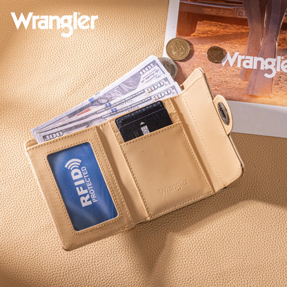 Wrangler Floral Mini Wallet | Tan