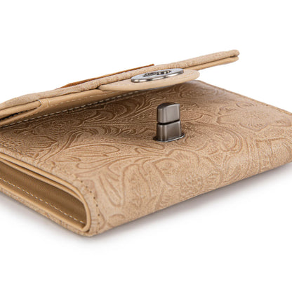 Wrangler Floral Mini Wallet | Tan