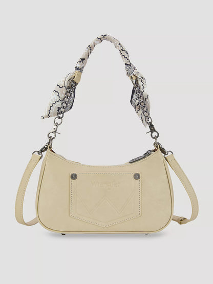 Wrangler Braided Paisley Bandana Shoulder Bag | Tan