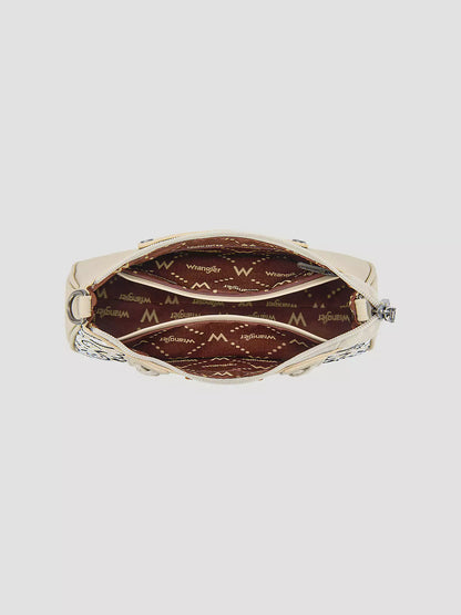 Wrangler Braided Paisley Bandana Shoulder Bag | Tan