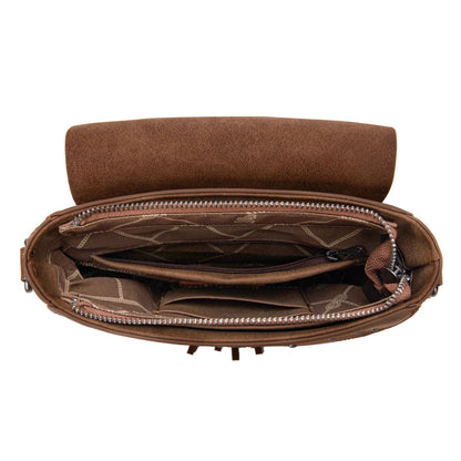 Wrangler Saddle Crossbody Bag- Brown