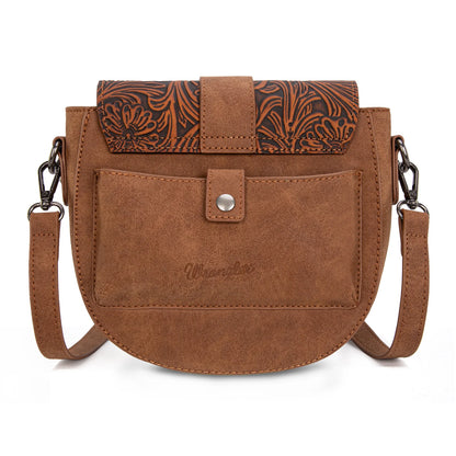 Wrangler Saddle Crossbody Bag- Brown