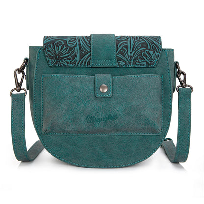 Wrangler Saddle Crossbody Bag- Turquoise