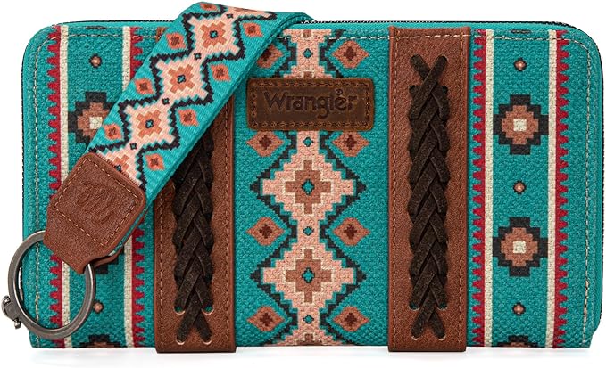 Wrangler Southwestern Wallet (Turquoise)