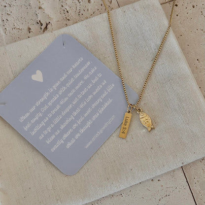 Cast Your Nets Necklace | Gold Plated