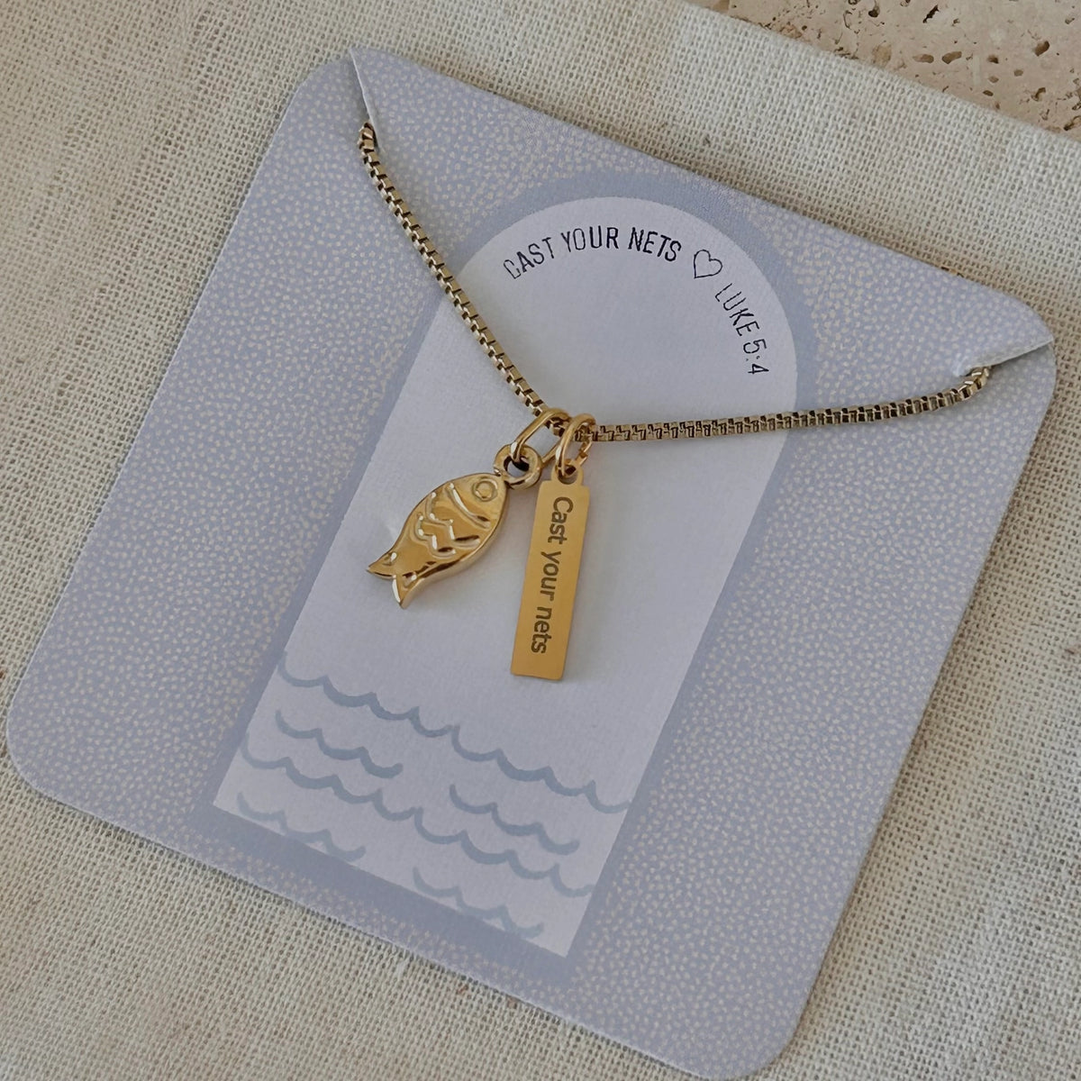 Cast Your Nets Necklace | Gold Plated