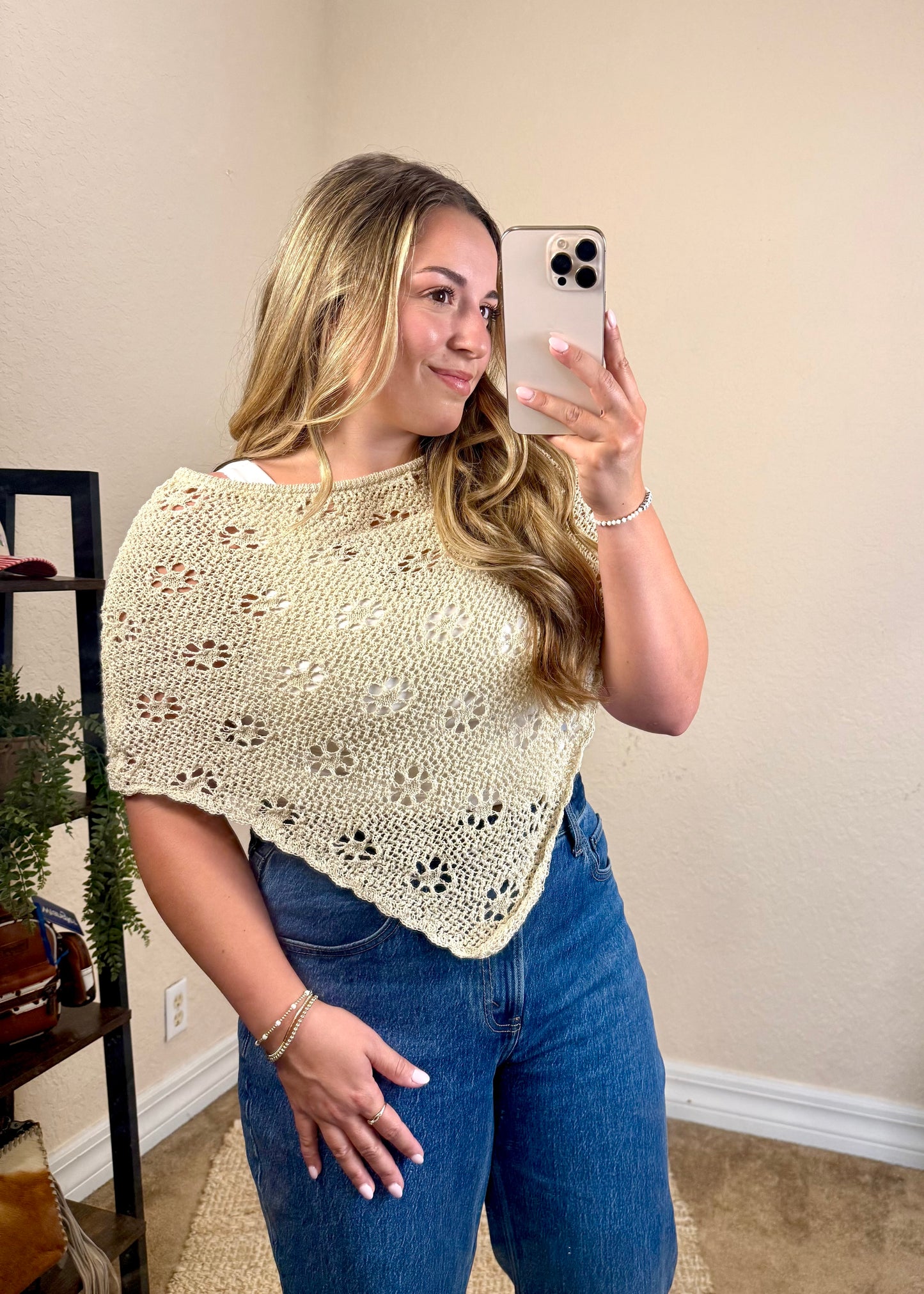 Daisy Crochet Poncho