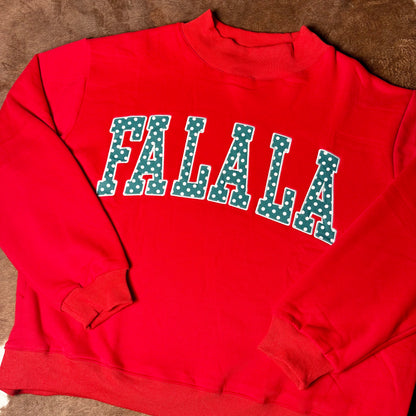 Fa La La Mock Neck Sweatshirt