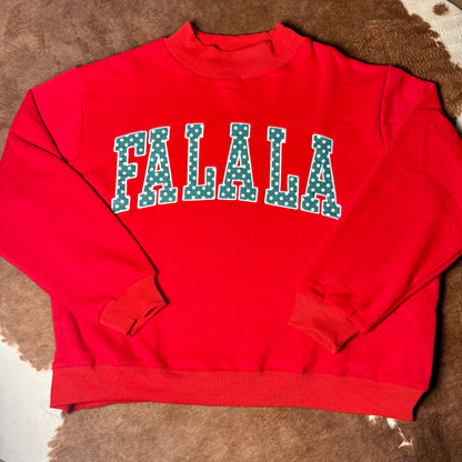 christmas red mock neck for women