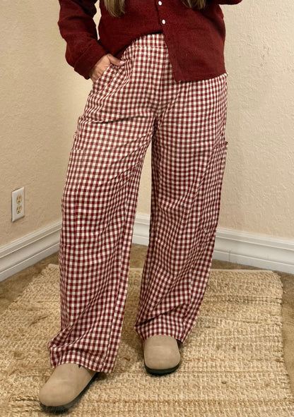 Cherry Pie Gingham Pants
