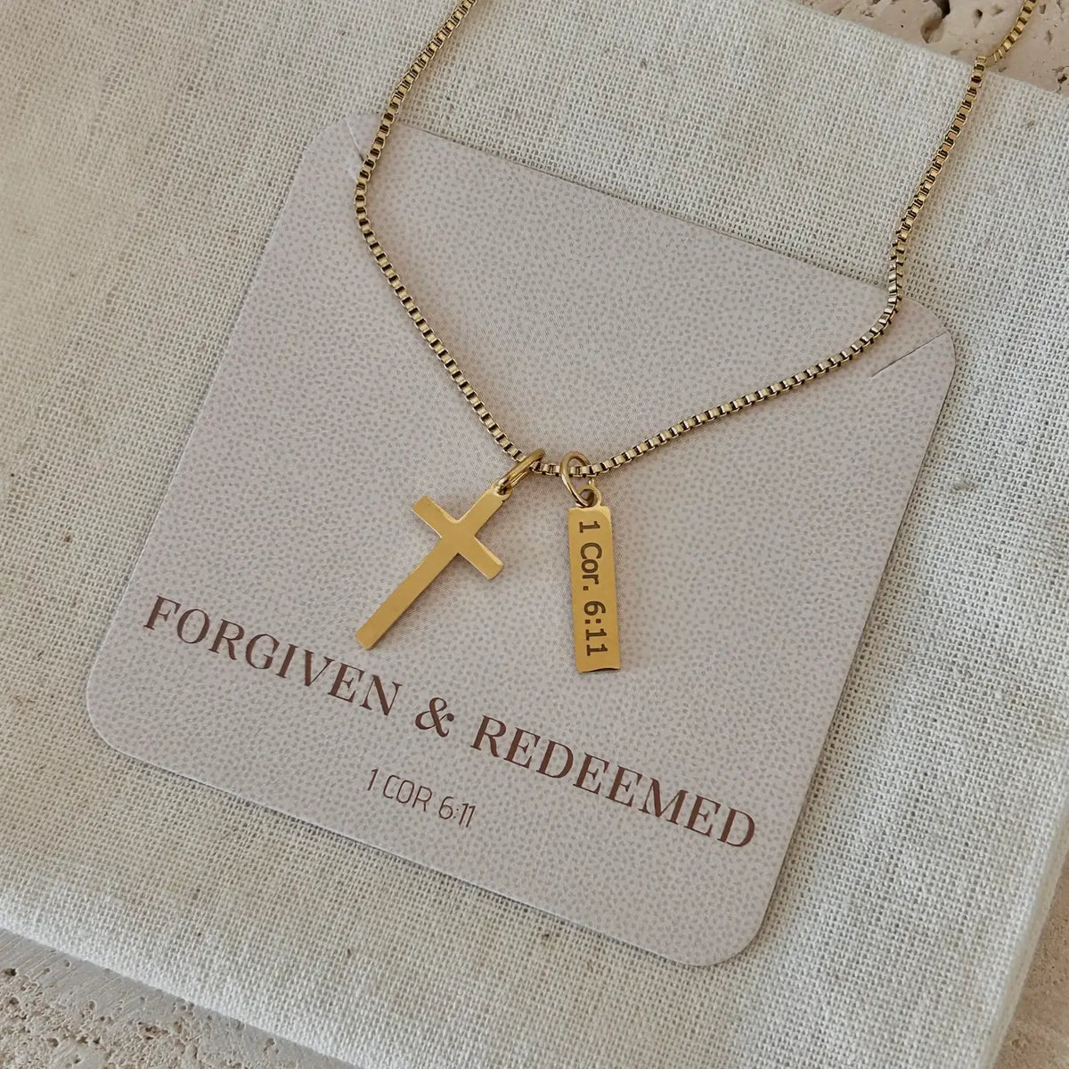 Forgiven & Redeemed Necklace | Gold Plated