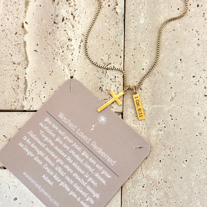 Forgiven & Redeemed Necklace | Gold Plated