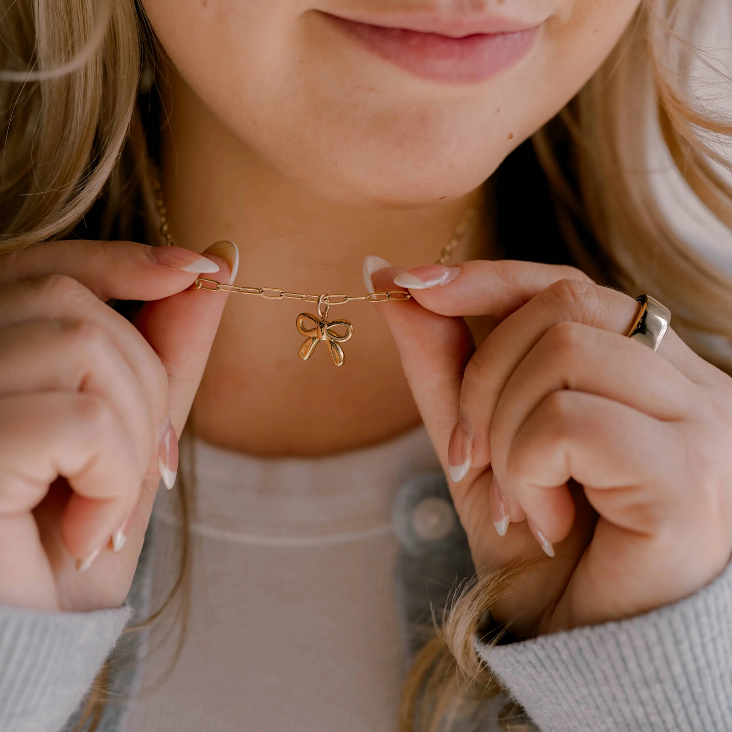 He Holds All Together Charm Necklace